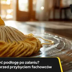 Ile schnie posadzka po zalaniu? Ekspert radzi, jak osuszyć podłogę