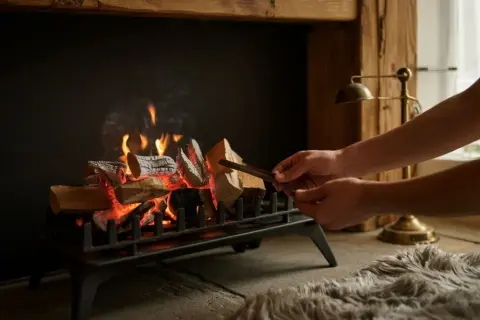Jak układać brykiet w kominku? Klucz do ciepła i oszczędności!