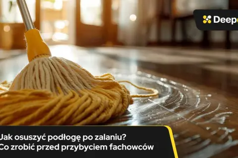 Ile schnie posadzka po zalaniu? Ekspert radzi, jak osuszyć podłogę