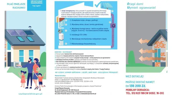 Dofinansowanie na ocieplenie domu i wymianę ogrzewania w ramach programu "Czyste Powietrze". Zyskaj komfort i oszczędzaj!
