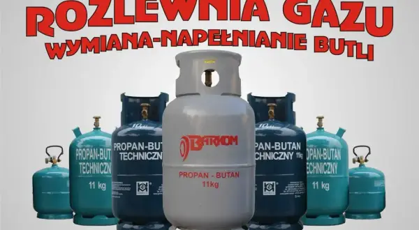 Butle z gazem propan-butan 11kg. Dowiedz się, ile kosztuje butla z gazem w rozlewni.