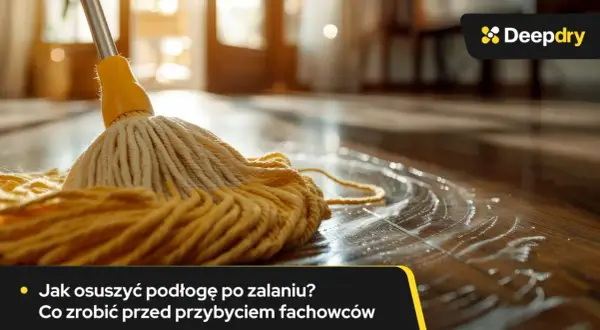Ile schnie posadzka po zalaniu? Ekspert radzi, jak osuszyć podłogę