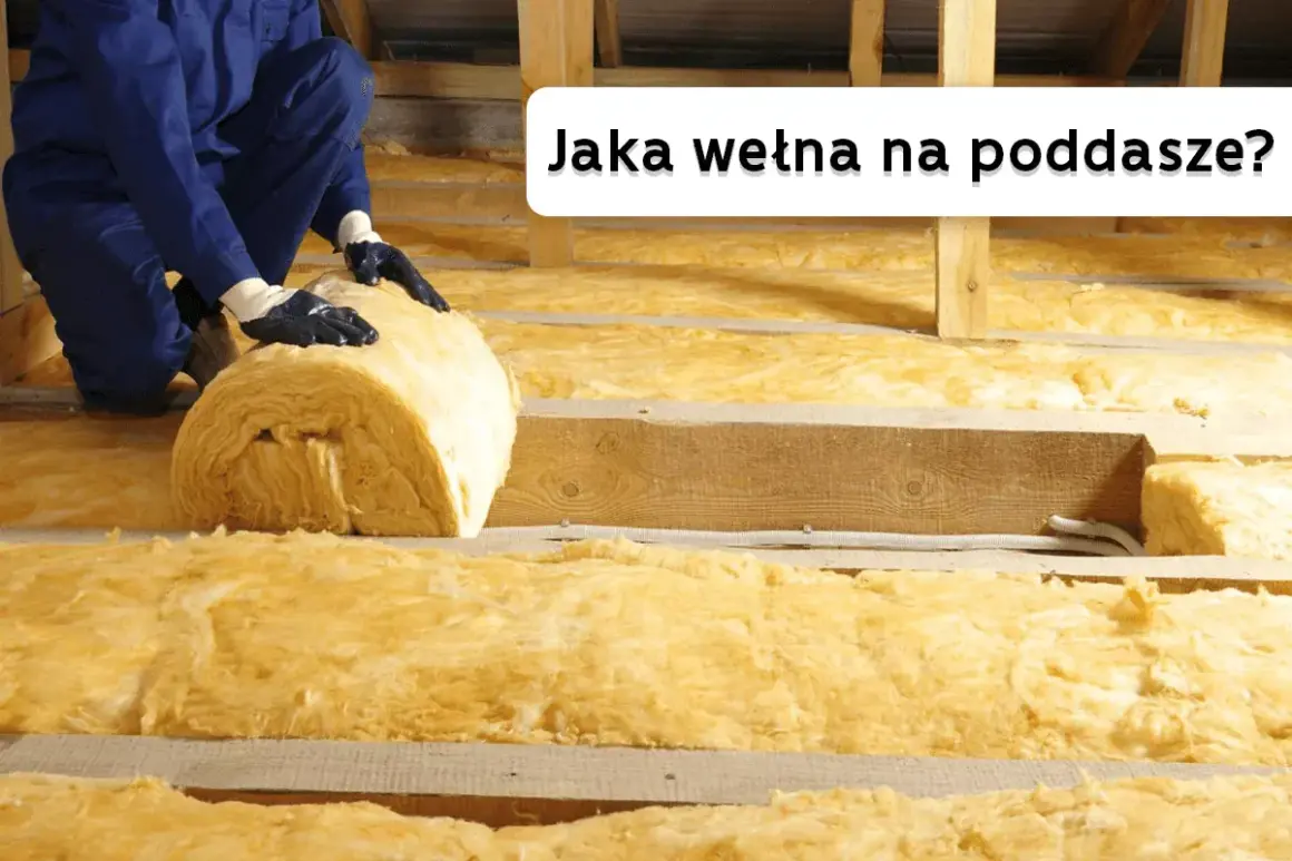 Pracownik układa wełnę mineralną na poddaszu. Jaka wełna na poddasze sprawdzi się najlepiej?