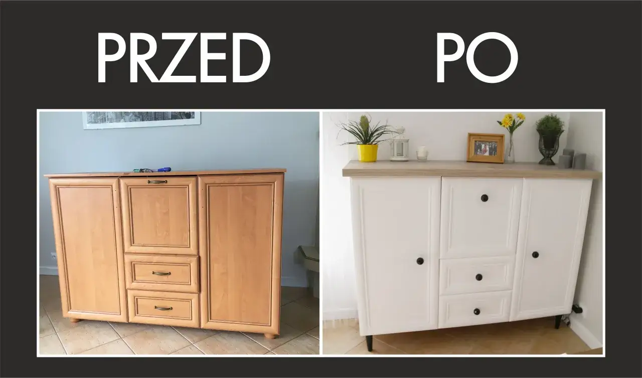 przed i po renowacji mebli