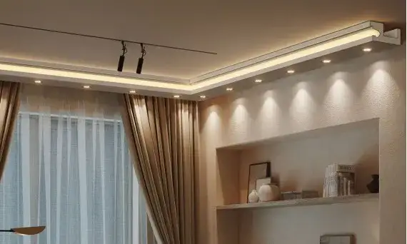 Sufit podwieszany z oświetleniem LED